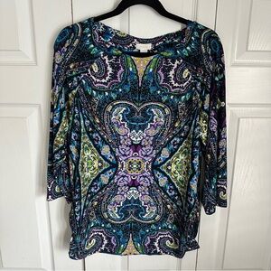 Multicolor Paisley Women's Top